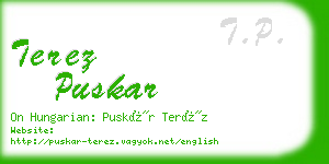 terez puskar business card